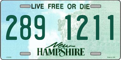 NH license plate 2891211