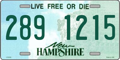 NH license plate 2891215