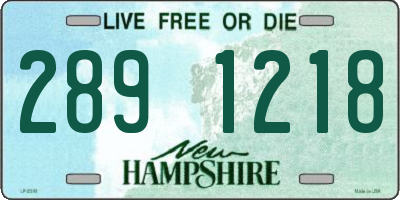 NH license plate 2891218