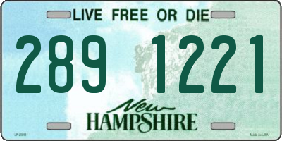 NH license plate 2891221