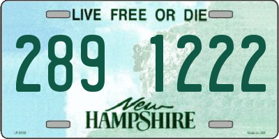 NH license plate 2891222