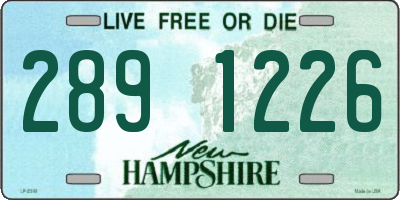 NH license plate 2891226