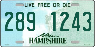 NH license plate 2891243