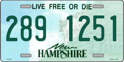 NH license plate 2891251