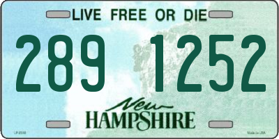 NH license plate 2891252