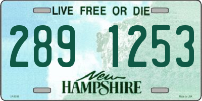 NH license plate 2891253