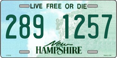 NH license plate 2891257