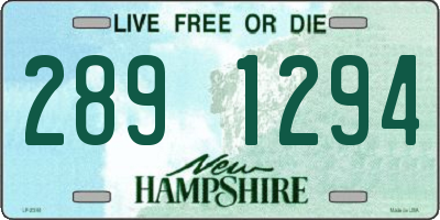 NH license plate 2891294