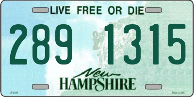 NH license plate 2891315