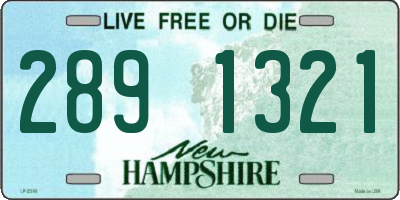 NH license plate 2891321