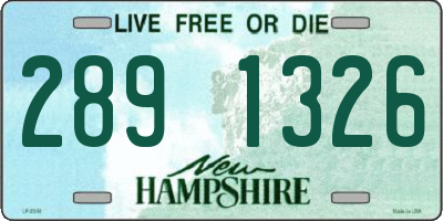 NH license plate 2891326