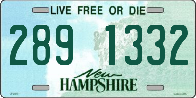NH license plate 2891332