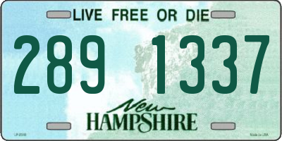 NH license plate 2891337