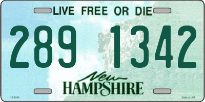 NH license plate 2891342