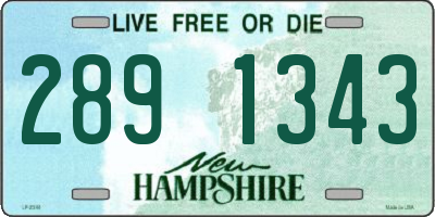 NH license plate 2891343