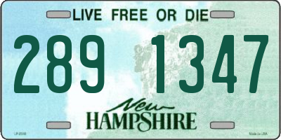NH license plate 2891347