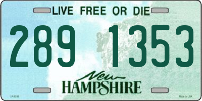 NH license plate 2891353