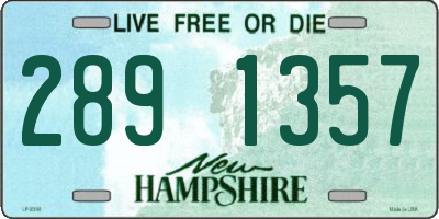 NH license plate 2891357