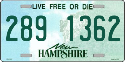 NH license plate 2891362