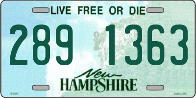 NH license plate 2891363