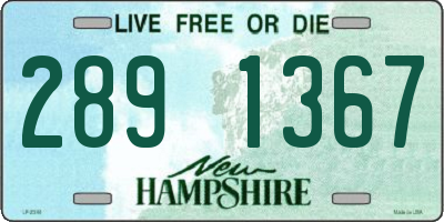 NH license plate 2891367