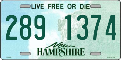 NH license plate 2891374