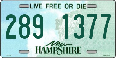 NH license plate 2891377