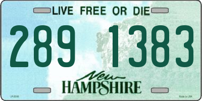 NH license plate 2891383