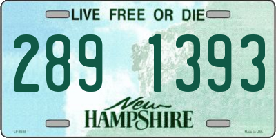 NH license plate 2891393