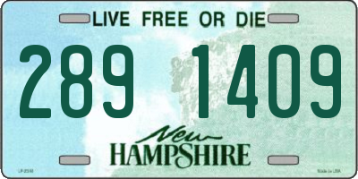 NH license plate 2891409