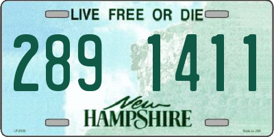 NH license plate 2891411