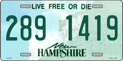 NH license plate 2891419