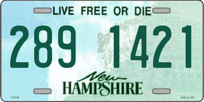 NH license plate 2891421