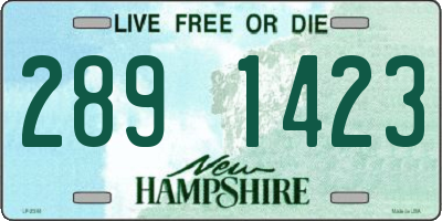 NH license plate 2891423