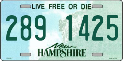 NH license plate 2891425