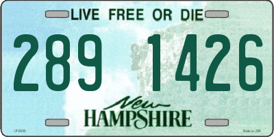 NH license plate 2891426