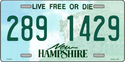 NH license plate 2891429