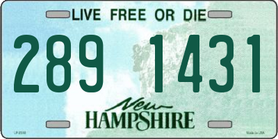 NH license plate 2891431