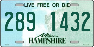 NH license plate 2891432