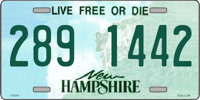 NH license plate 2891442