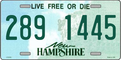 NH license plate 2891445