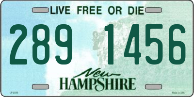 NH license plate 2891456