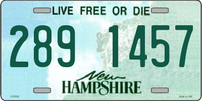 NH license plate 2891457