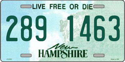 NH license plate 2891463