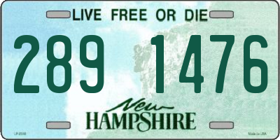 NH license plate 2891476