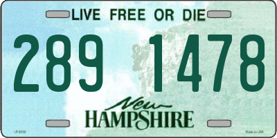 NH license plate 2891478