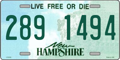 NH license plate 2891494