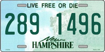 NH license plate 2891496