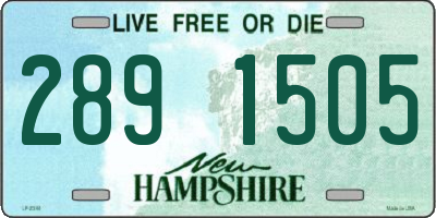NH license plate 2891505