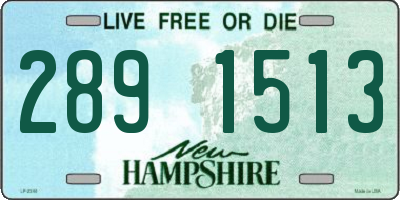NH license plate 2891513